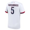 Maillot de Supporter Paris Saint-Germain Marquinhos 5 Extérieur 2024-25 Pour Enfant